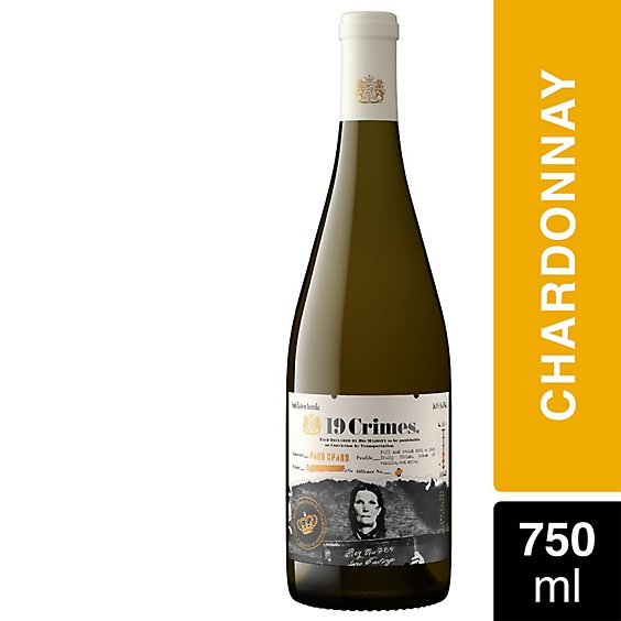19 Crimes Hard Chard Chardonnay White Wine - 750 Ml