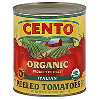 CENTO Organic Tomatoes Peeled Whole in Juice with Basil Leaf - 28 Oz - Image 3