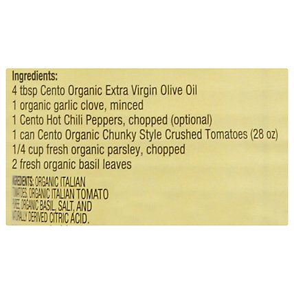 CENTO Organic Tomatoes Peeled Whole in Juice with Basil Leaf - 28 Oz - Image 5
