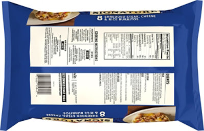 El Monterey Signature Shredded Steak Cheese & Rice Burritos - 8 Count - Image 6