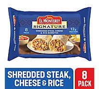 El Monterey Signature Shredded Steak Cheese & Rice Burritos 10 Count - 48 Oz