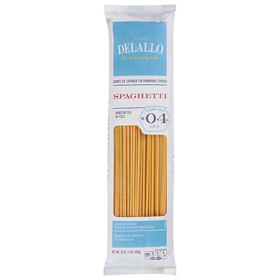 DeLallo Spaghetti No. 4 Pack - 16 Oz