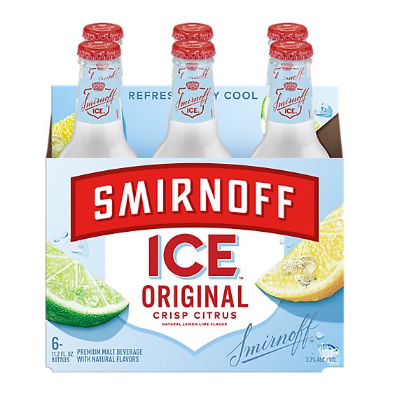 Smirnoff Ice 3.2% Original In Bottles - 6-11.2 Fl. Oz.