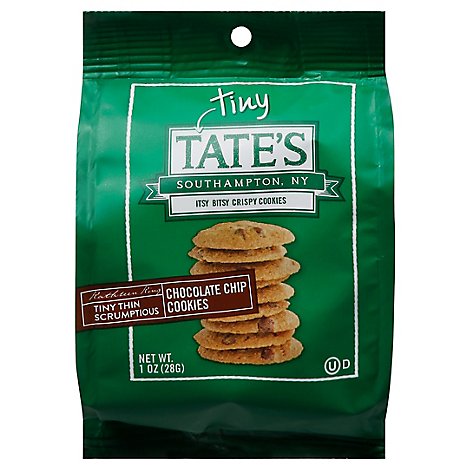 Tates Bake Shop Cookie Chocolate Chip Tiny Thin - 1 Oz
