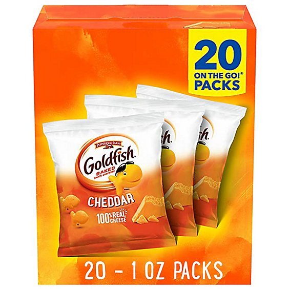 Goldfish Crackers Baked Snack Cheddar - 20-1 Oz