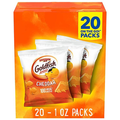 Pepperidge Farm Goldfish Cheddar Cheese Crackers - 20 Ct - 1 Oz - Image 1