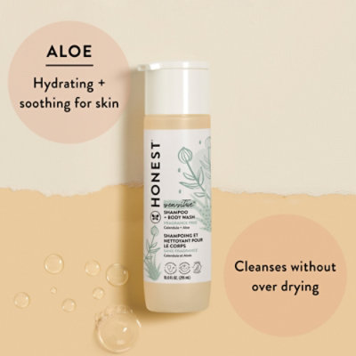 The Honest Company Shampoo and Body Wash Fragrance Free Sensitive - 10.0 Fl. Oz. - Image 3