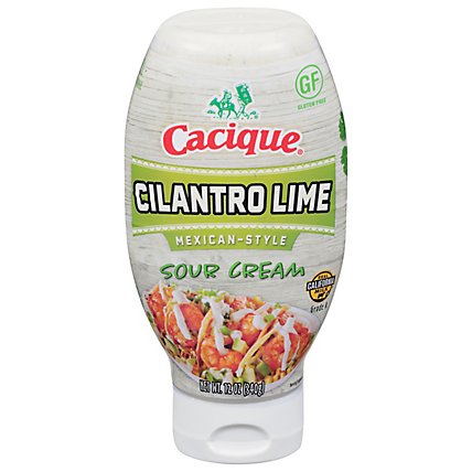 Cacique Sqz Sour Cream Cilantro - 12 Oz - Image 2