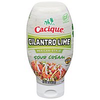 Cacique Sqz Sour Cream Cilantro - 12 Oz - Image 2