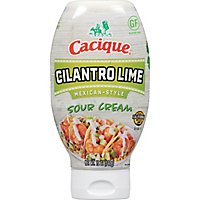 Cacique Sqz Sour Cream Cilantro - 12 Oz - Image 1