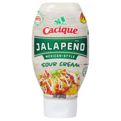 Cacique Sqz Sour Cream Jalapeno - 12 Oz - albertsons