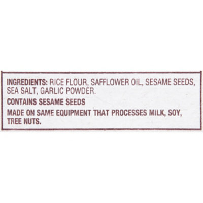 back to NATURE Crackers Rice Thin Gluten Free Sesame Seed - 4 Oz - Image 5