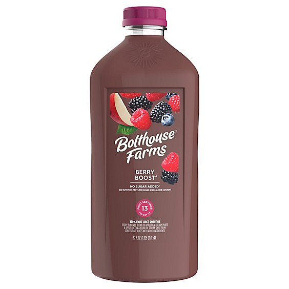 Bolthouse Farms 100% Fruit Juice Smoothie Berry Boost - 52 Fl. Oz.