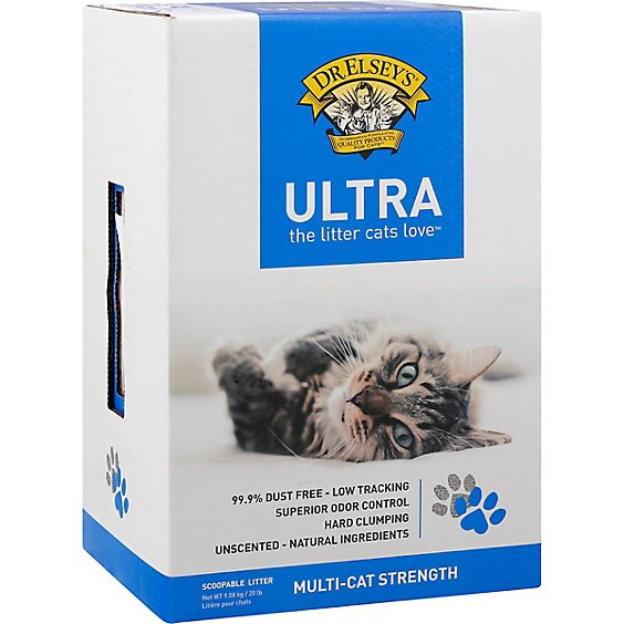 Dr. Elseys Multiple Cat Strength Scoopable Litter - 20 Lbs