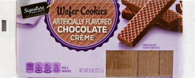 Signature SELECT Cookies Wafer Chocolate Creme - 8 Oz - Image 2