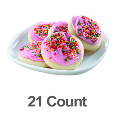 Pink Frosted Sugar Cookie 21ct - 28.3 Oz