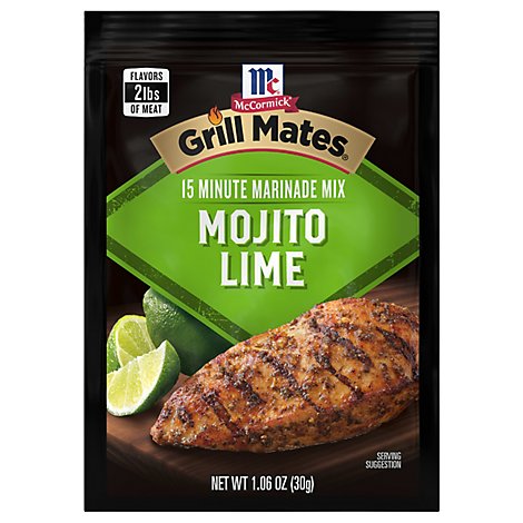 McCormick Grill Mates Mojito Lime Marinade Mix - 1.06 Oz