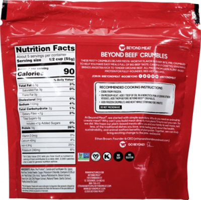 Beyond Meat Beyond Beef Plant Based Feisty Crumbles - 10 Oz - Image 5