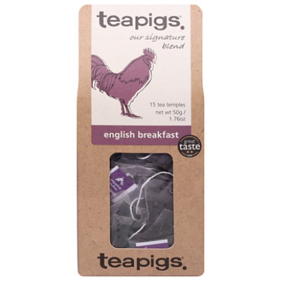 Teapigs English Breakfast Morning Glory Tea Temples - 15 Count