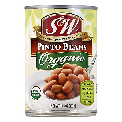 S&W Beans Organic Pinto Beans - 15 Oz - Image 5