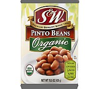 S&W Beans Organic Pinto Beans - 15 Oz