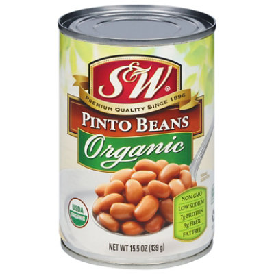 S&W Beans Organic Pinto Beans - 15 Oz