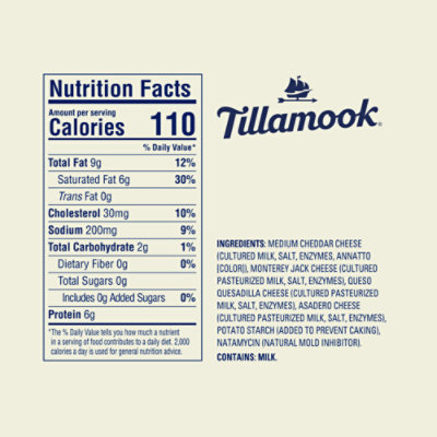 Tillamook Farmstyle Thick Cut Mexican 4 Cheese Blend Shredded Cheese - 16 Oz - Image 6