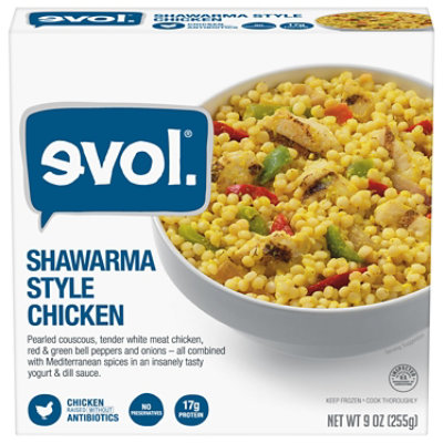 Evol Frozen Meal Chicken Shawarma Style - 9 Oz - Image 3