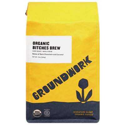 Groundwork Bitches Brew Whole Bean Organic - 12 Oz - Image 3