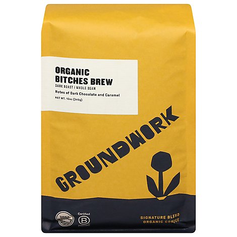 Groundwork Bitches Brew Whole Bean Organic - 12 Oz