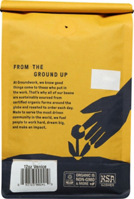 Groundwork Venice Whole Bean - 12 Oz - Image 5