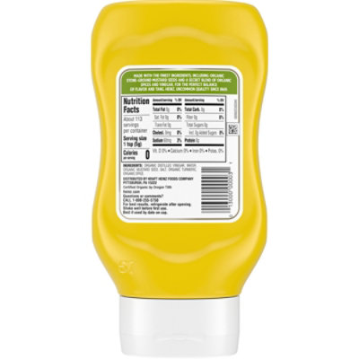 Heinz Organic Yellow Mustard Bottle - 20 Oz - Image 3