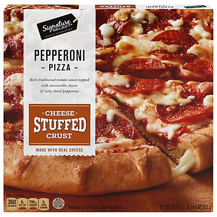 Signature SELECT Pizza Pepperoni Cheese Stuffed Crust Frozen - 30.4 Oz - Image 3