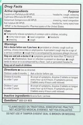 Hylands Baby Tiny Cold Tablets - 125 Count - Image 5