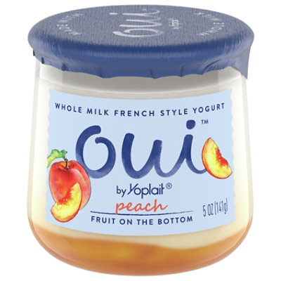 Yoplait Oui Yogurt French Style Peach - 5 Oz