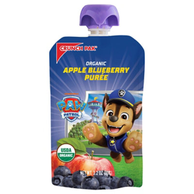 Crunch Pak Paw Patrol Organic Apple Blueberry Puree - 3.2 Oz