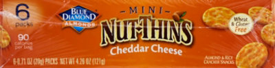 Blue Diamond Almond Nut Thins Mini Cheddar Cheese - 4.26 Oz - Image 2