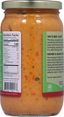 Yais Thai Curry Red Coconut Thai - 16 Oz - Image 6