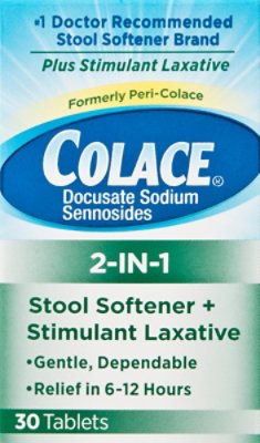 Colace 2 In 1 Tablets - 30 Count - Image 2