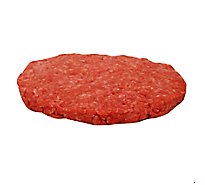 Meat Service Counter Ground Beef Patties 90% Lean 10% Fat Sirloin Plain 1 Count - 5 Oz