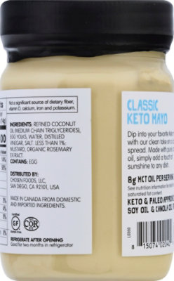 Chosen Foods Mayo Coconut Oil Traditional - 12 Oz - Image 6