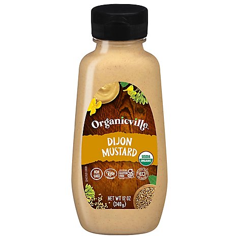 Organic Ville Mustard Dijon Organic - 12 Oz