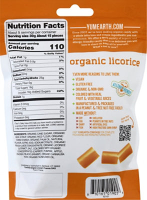 YumEarth Licorice Peach - 5 Oz - Image 6