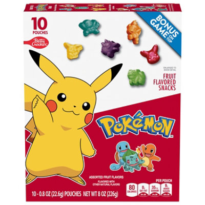 Betty Crocker Fruit Flavored Snacks Pokemon Assorted Fruit Flavors - 10-0.8 Oz - Image 3