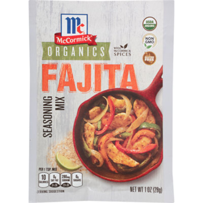 McCormick Organic Fajita Seasoning Mix 1  Oz - Image 1