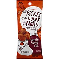 Rickys Lucky Nuts Sweet & Smoky Bbq Peanuts - 1.75 Oz - Image 2