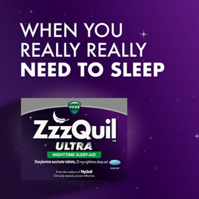 Vicks ZzzQuil Ultra Nighttime Sleep Aid - 12 Count - Image 3