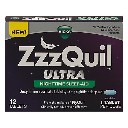 Vicks ZzzQuil Ultra Nighttime Sleep Aid - 12 Count - Image 2
