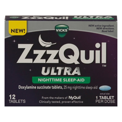 Vicks ZzzQuil Ultra Nighttime Sleep Aid - 12 Count