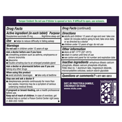 Vicks ZzzQuil Ultra Nighttime Sleep Aid - 12 Count - Image 7